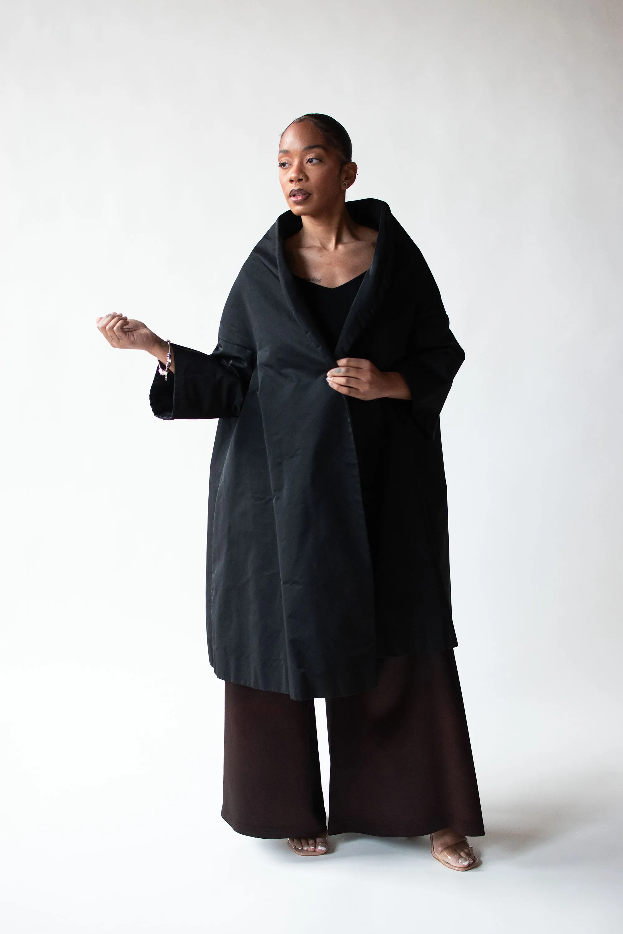 1950 Black Opera Coat | Neiman Marcus