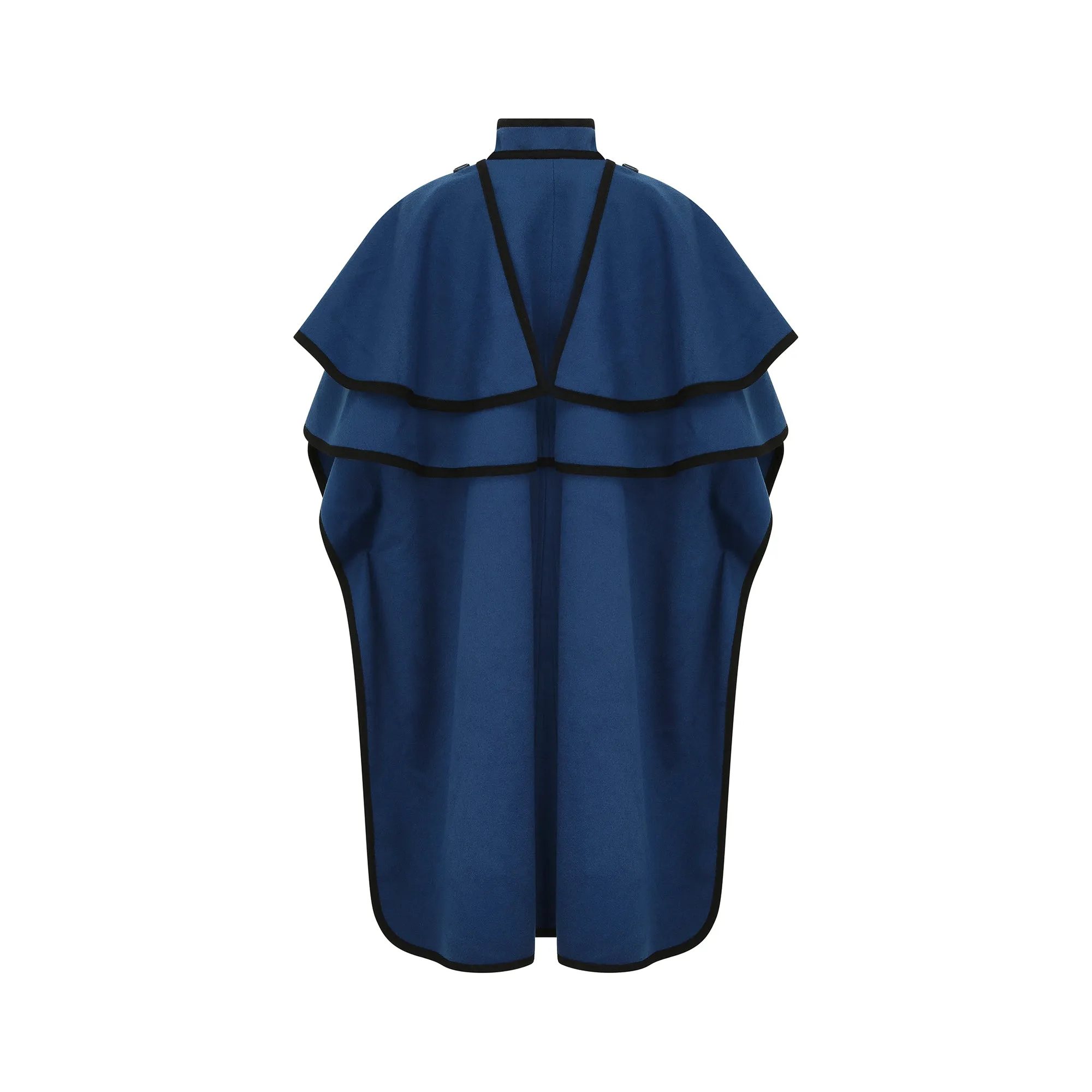 1976 Ballets Russes Yves Saint Laurent Peacock Blue Cape