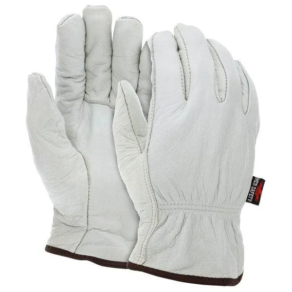 3250L MCR Safety Fleece Lined, Cowhide Drivers Gloves, Large, Leather, Beige
