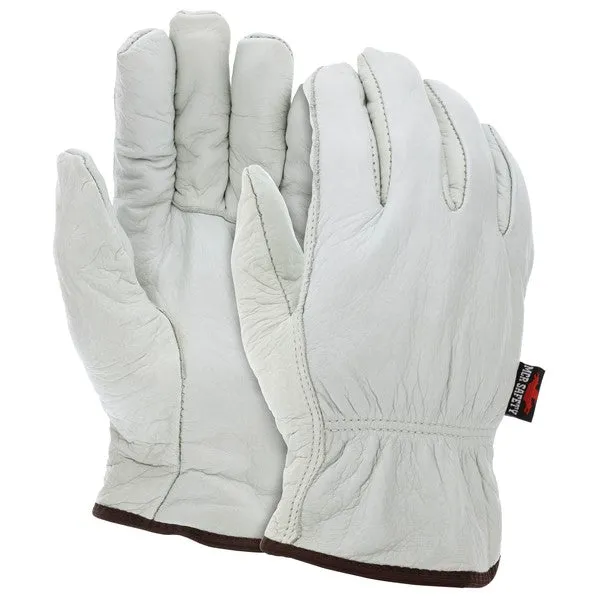 3250M MCR Safety Fleece Lined, Cowhide Drivers Gloves, Medium, Leather, Beige