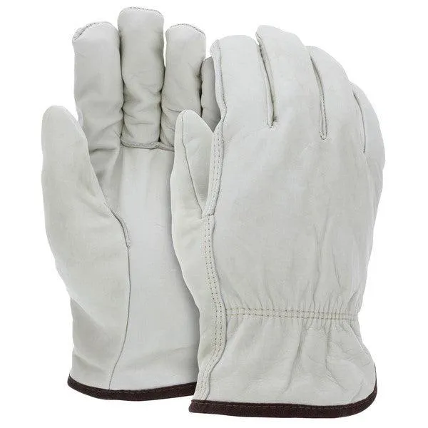 3255L MCR Safety Fleece Lined, CV Grade, Cowhide Drivers Gloves, Large, Leather