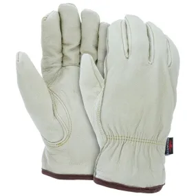 3450XL MCR Safety Fleece Lined, Pigskin Drivers Gloves, X-Large, Leather, Beige