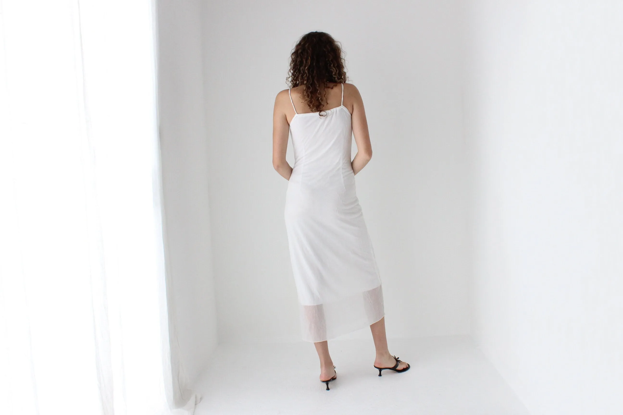 90s Layered Mesh Tank Dress