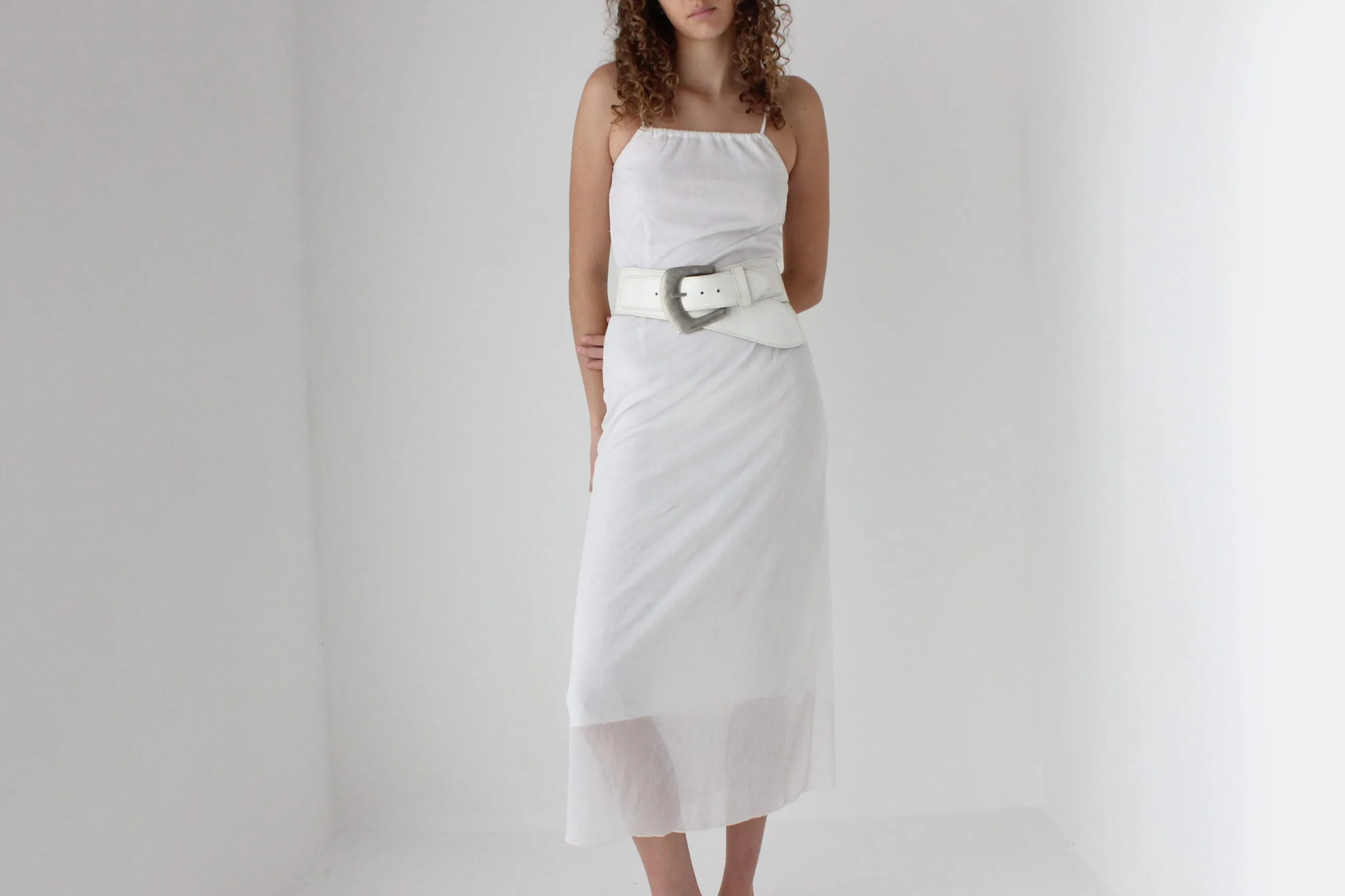 90s Layered Mesh Tank Dress