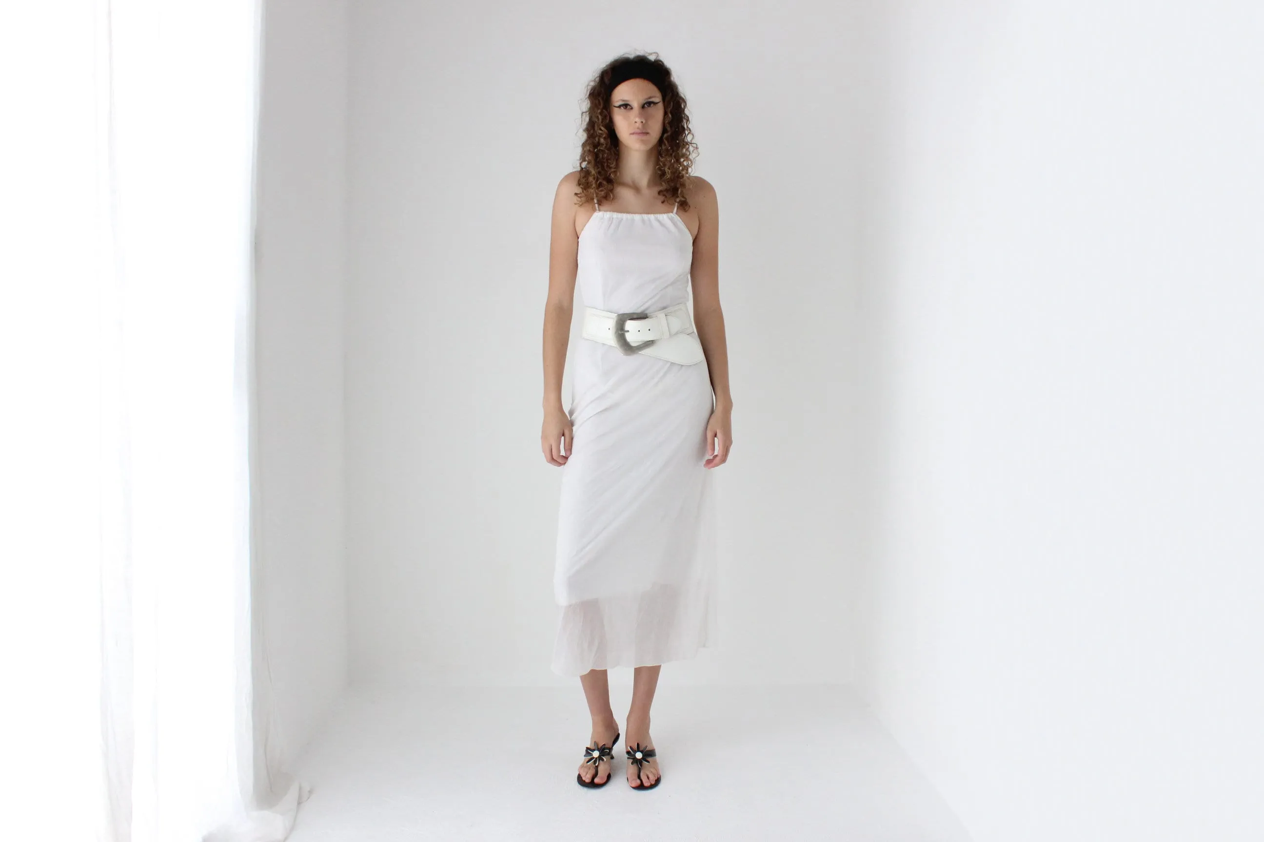 90s Layered Mesh Tank Dress