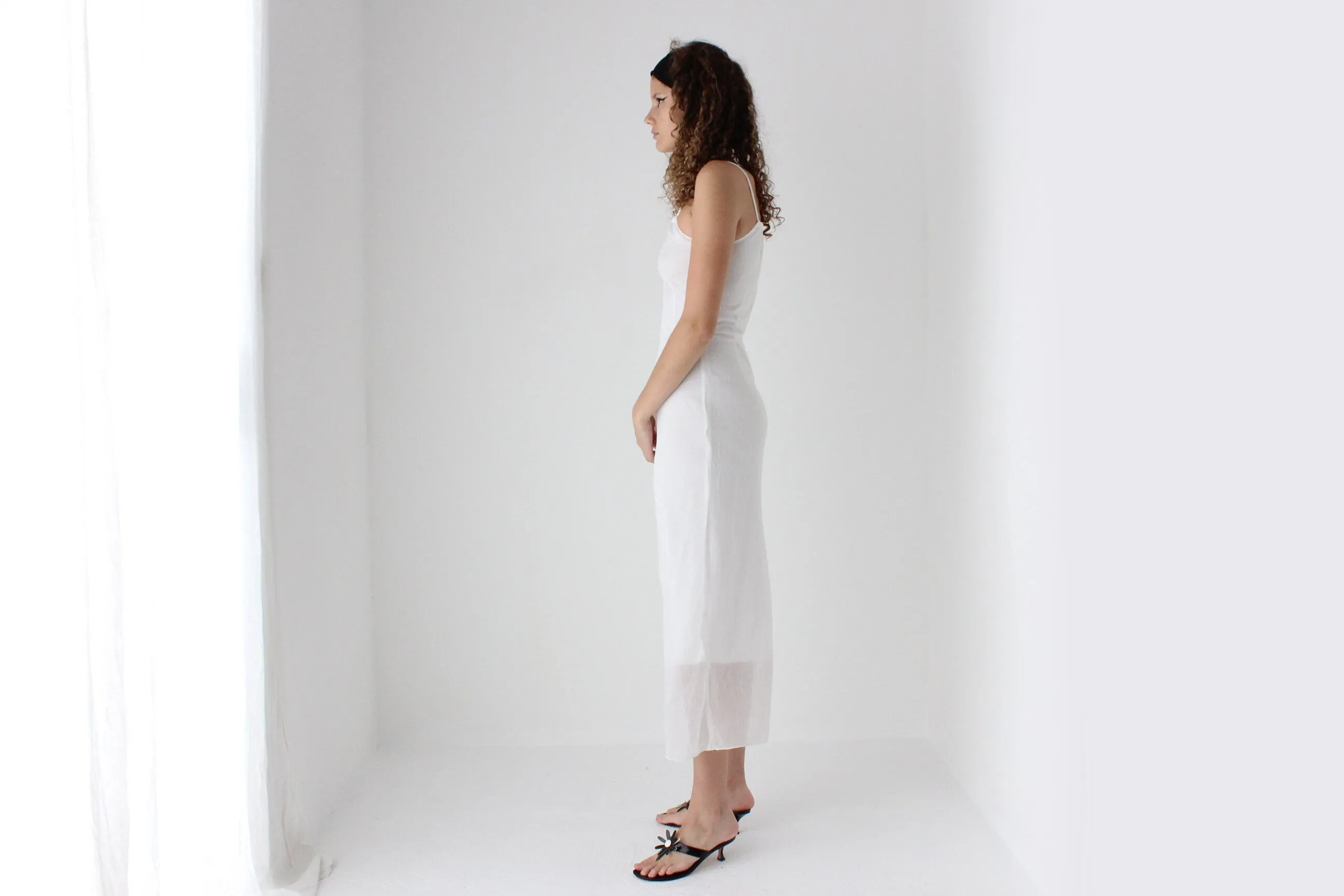 90s Layered Mesh Tank Dress