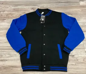ACCESS MEN'S VARSITY JACKET (BLACK/ROYAL)