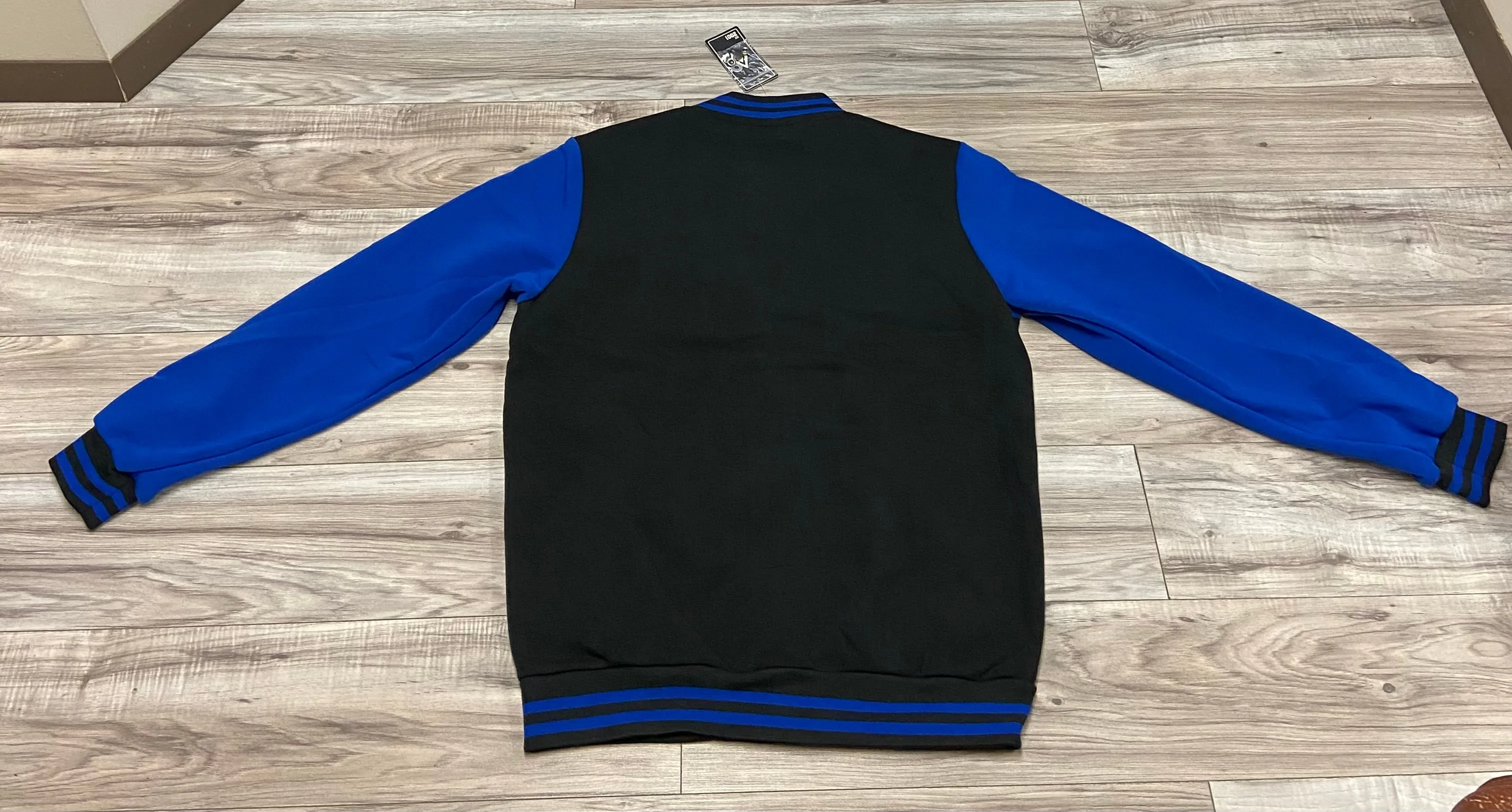 ACCESS MEN'S VARSITY JACKET (BLACK/ROYAL)