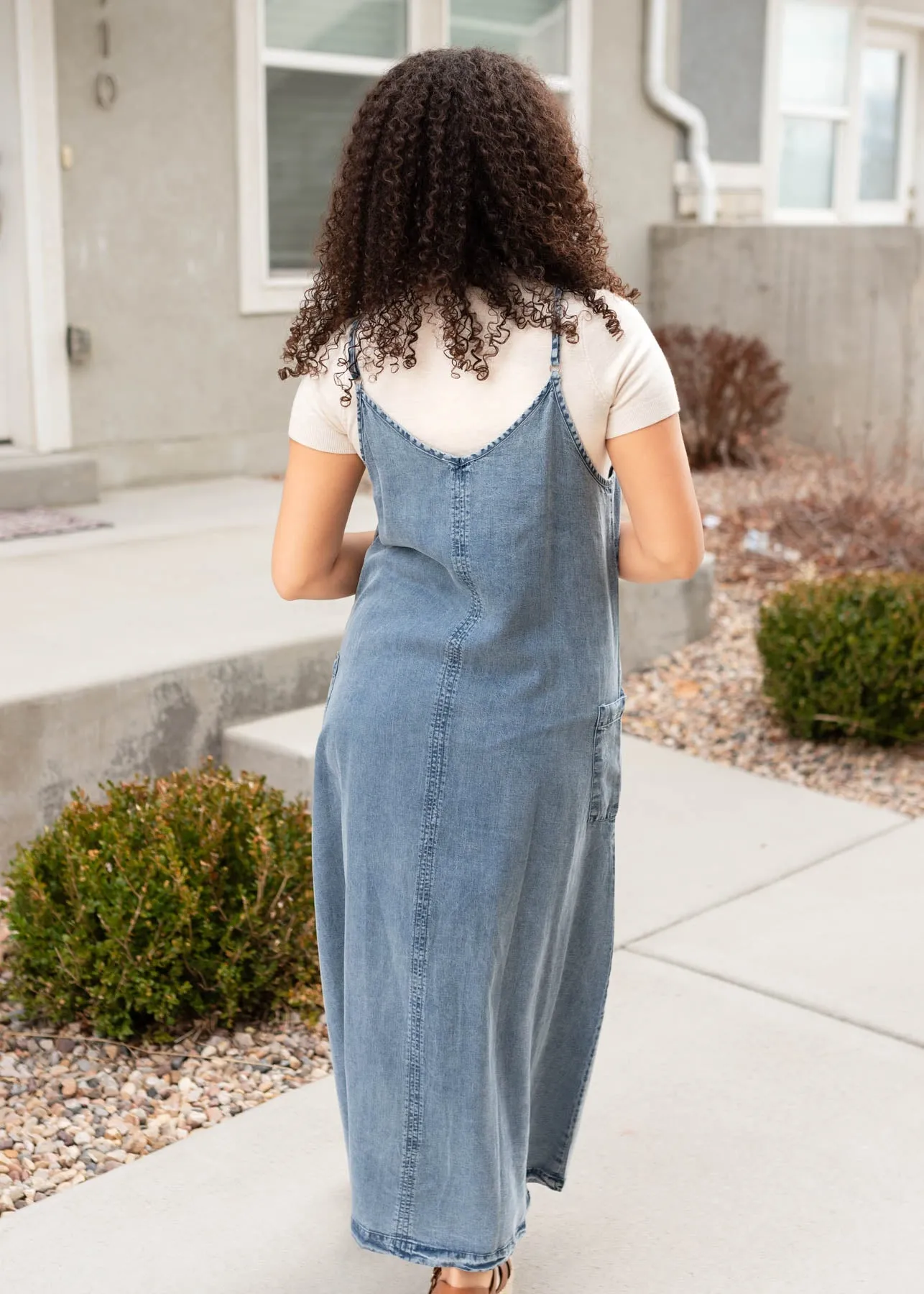 Adda Denim Blue Overall Dress