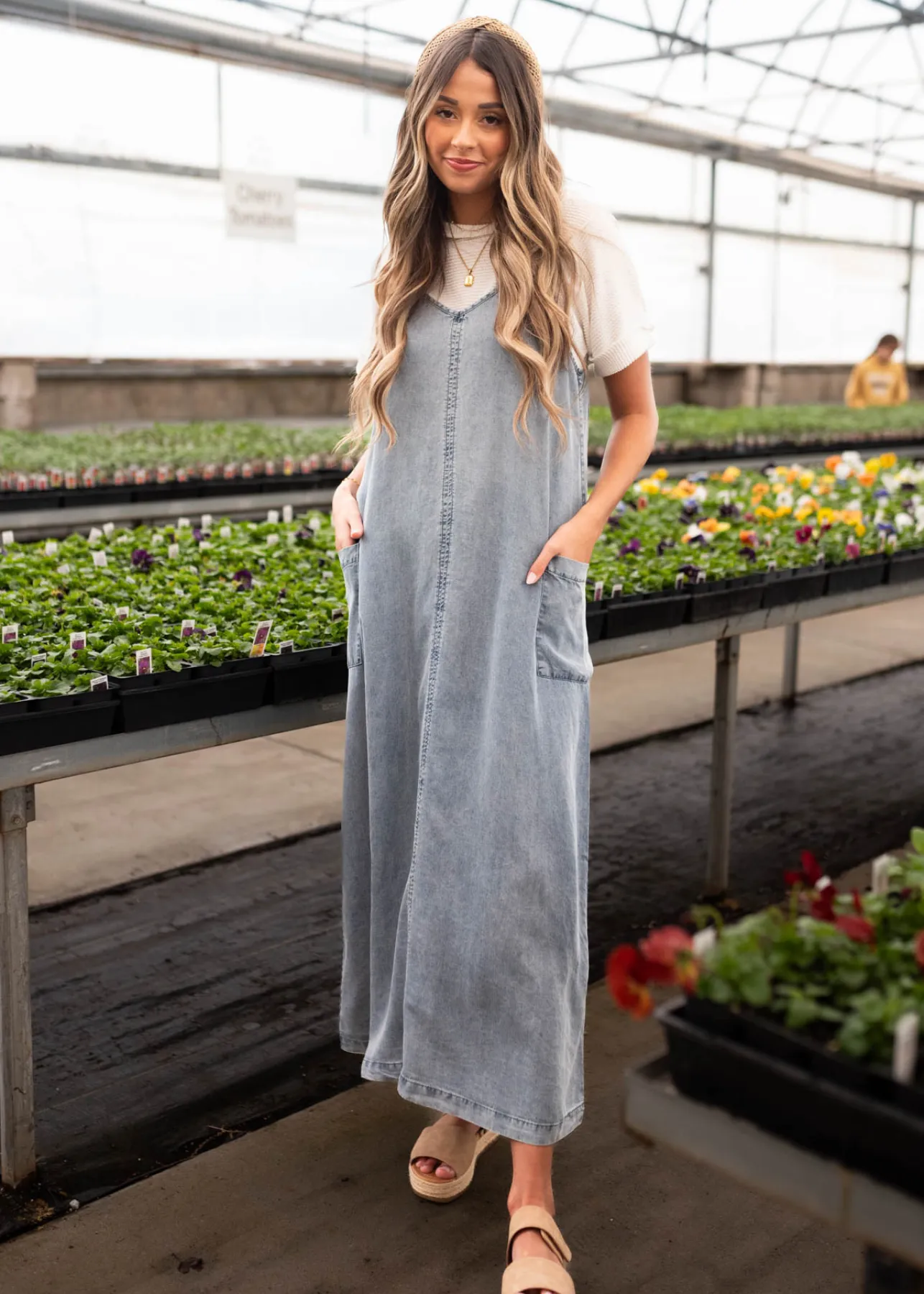 Adda Denim Blue Overall Dress