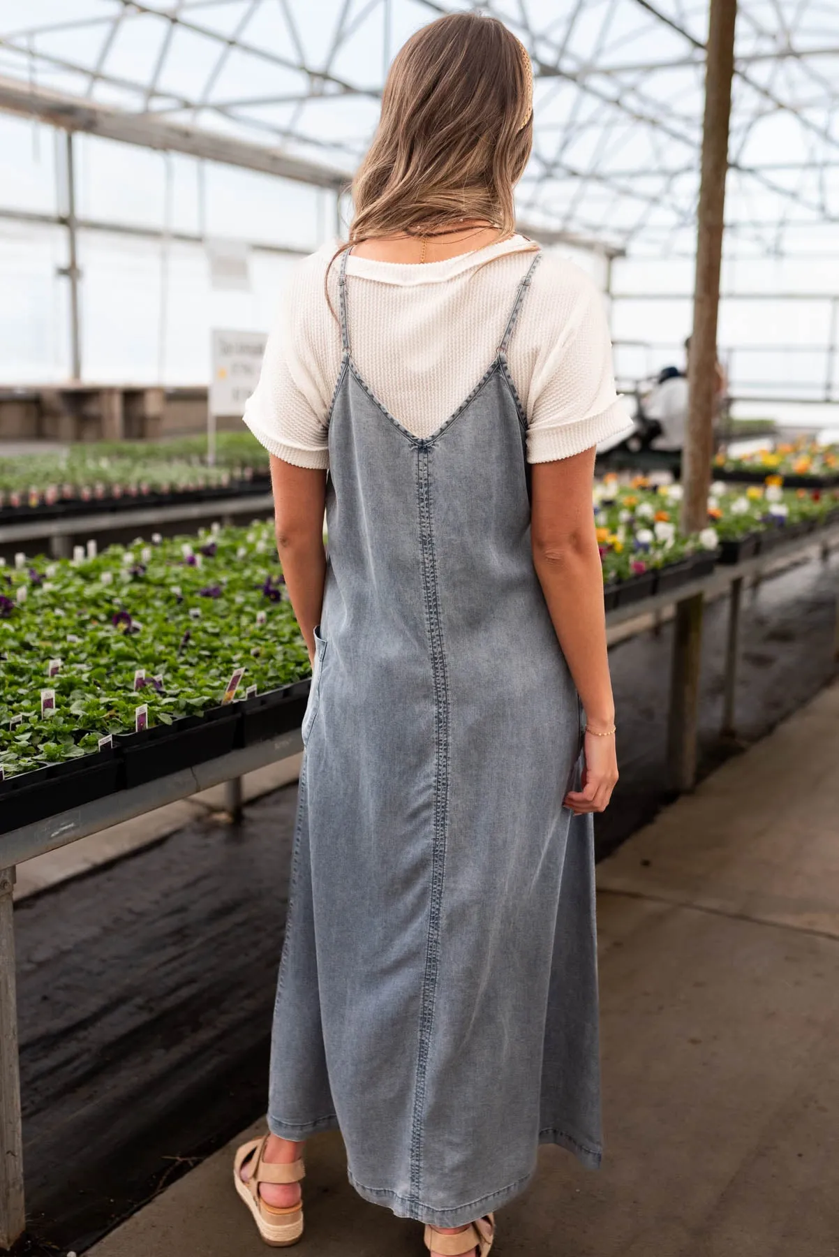 Adda Denim Blue Overall Dress