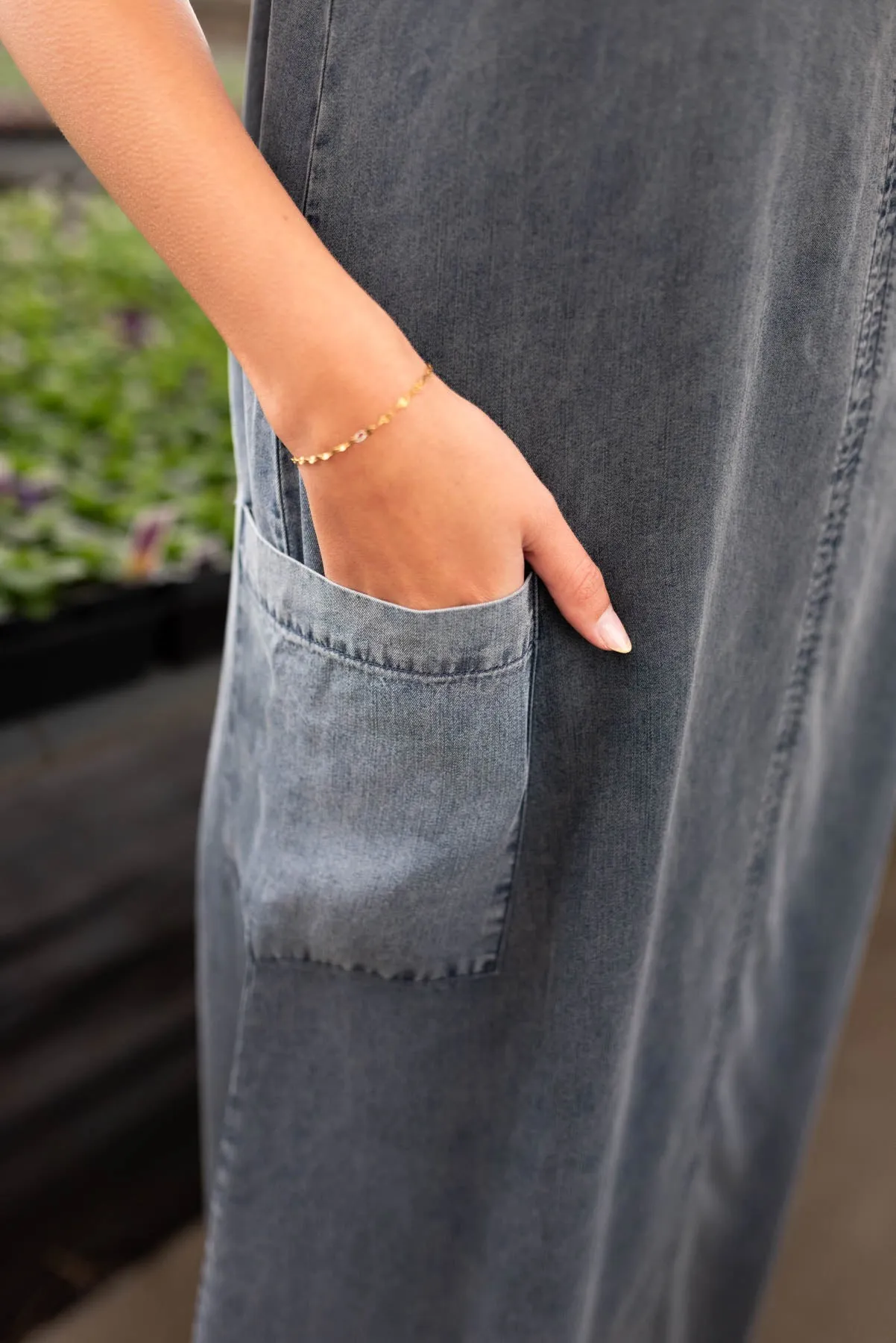 Adda Denim Blue Overall Dress