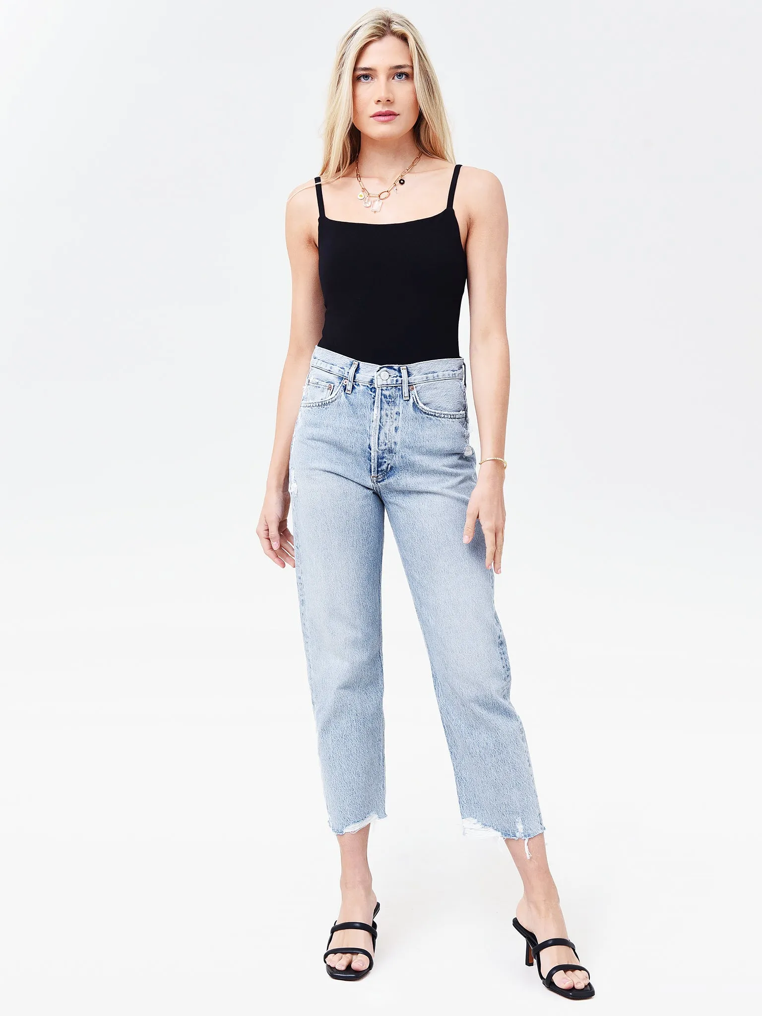 Agolde Women's Square Neck Bodysuit