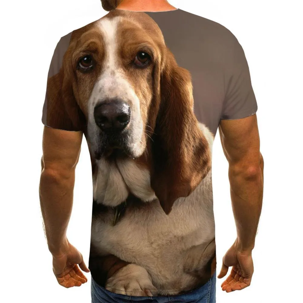 animal t shirtclothing docile petsart costume cat and dog Cool men
