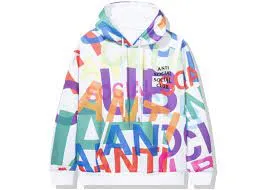 Anti Social Social Club "Headrush All Over" Hoodie White