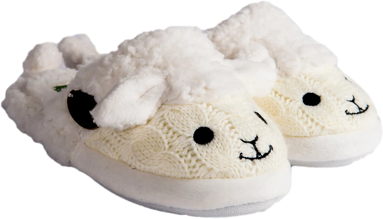 Aran Sheep Slip-on Kids Slippers