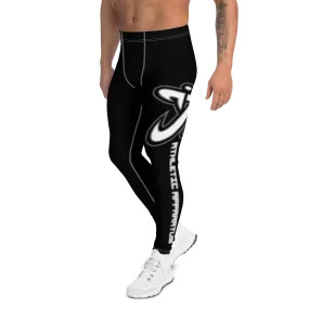 Athletic Apparatus Black White logo White stitch V2 Men's Leggings