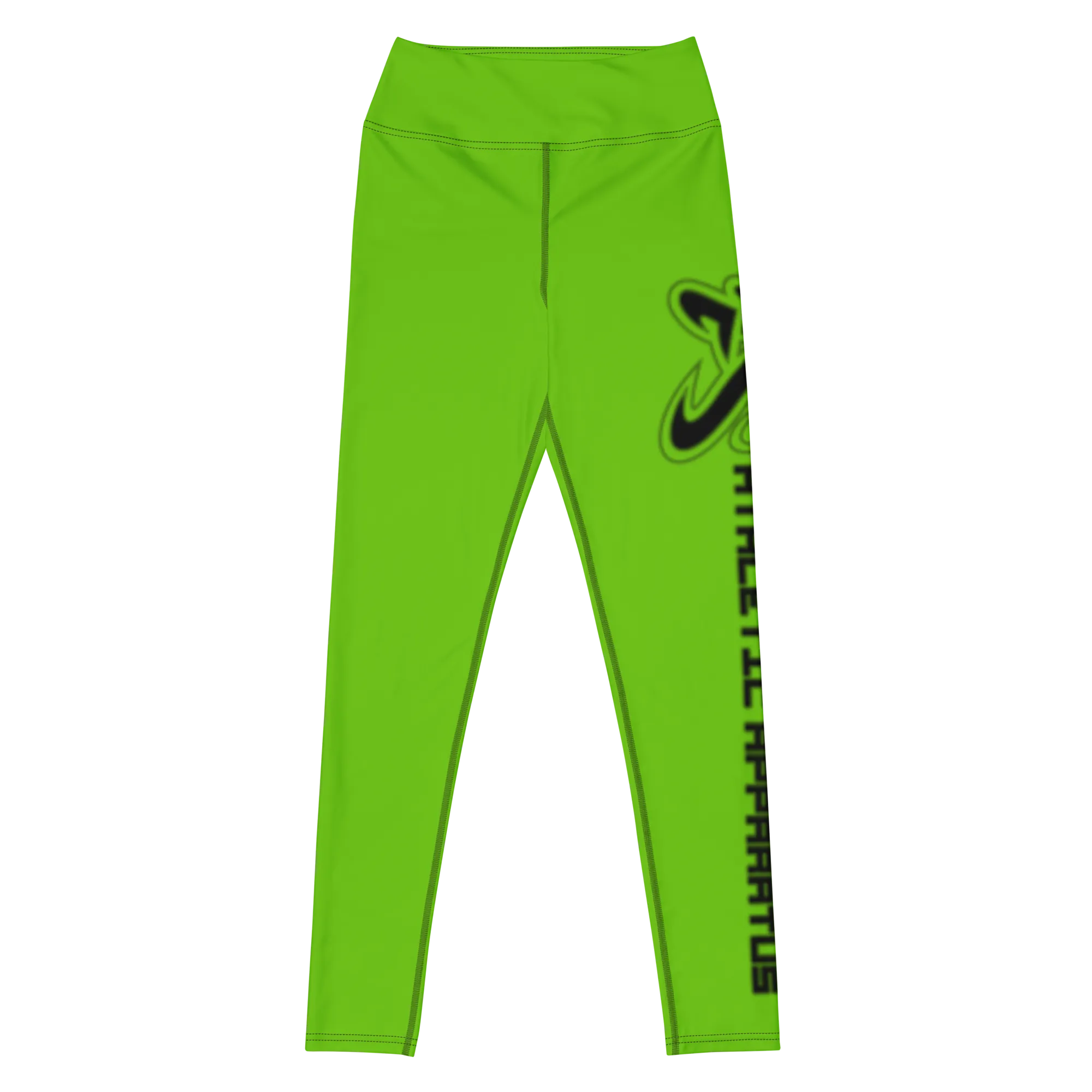 Athletic Apparatus Kelly Green Black logo Yoga Leggings