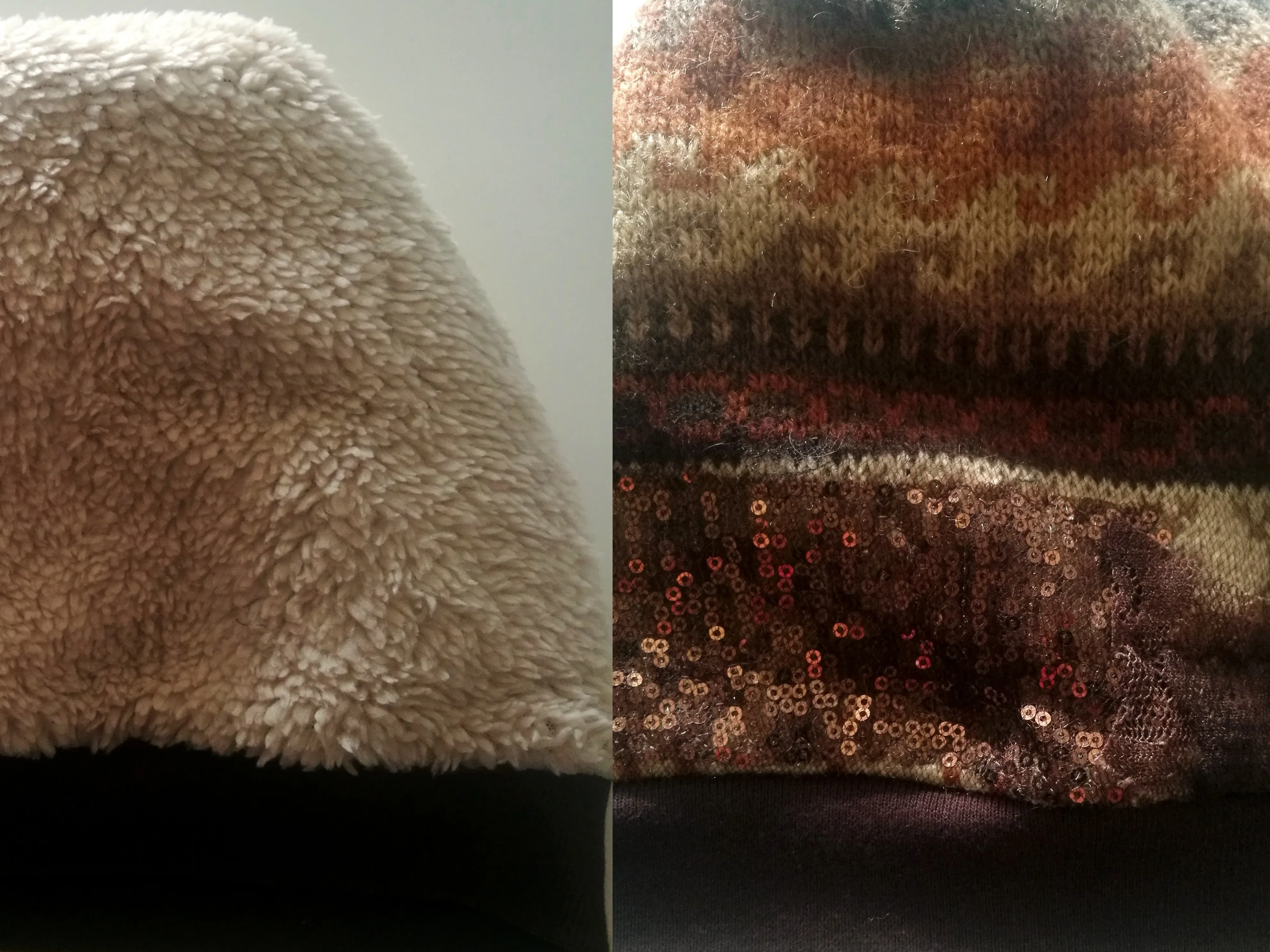 Beanie Hat for Women Brown Wool Beanie Warm Winter Hat
