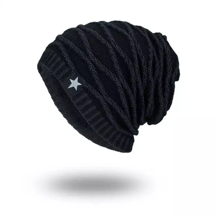 Beanie Knit Slouch Elevated Pattern Available In 4 Colors
