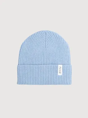 Beanie Marcello Dusty Blue Unisex in recycled cashmere | Rifò