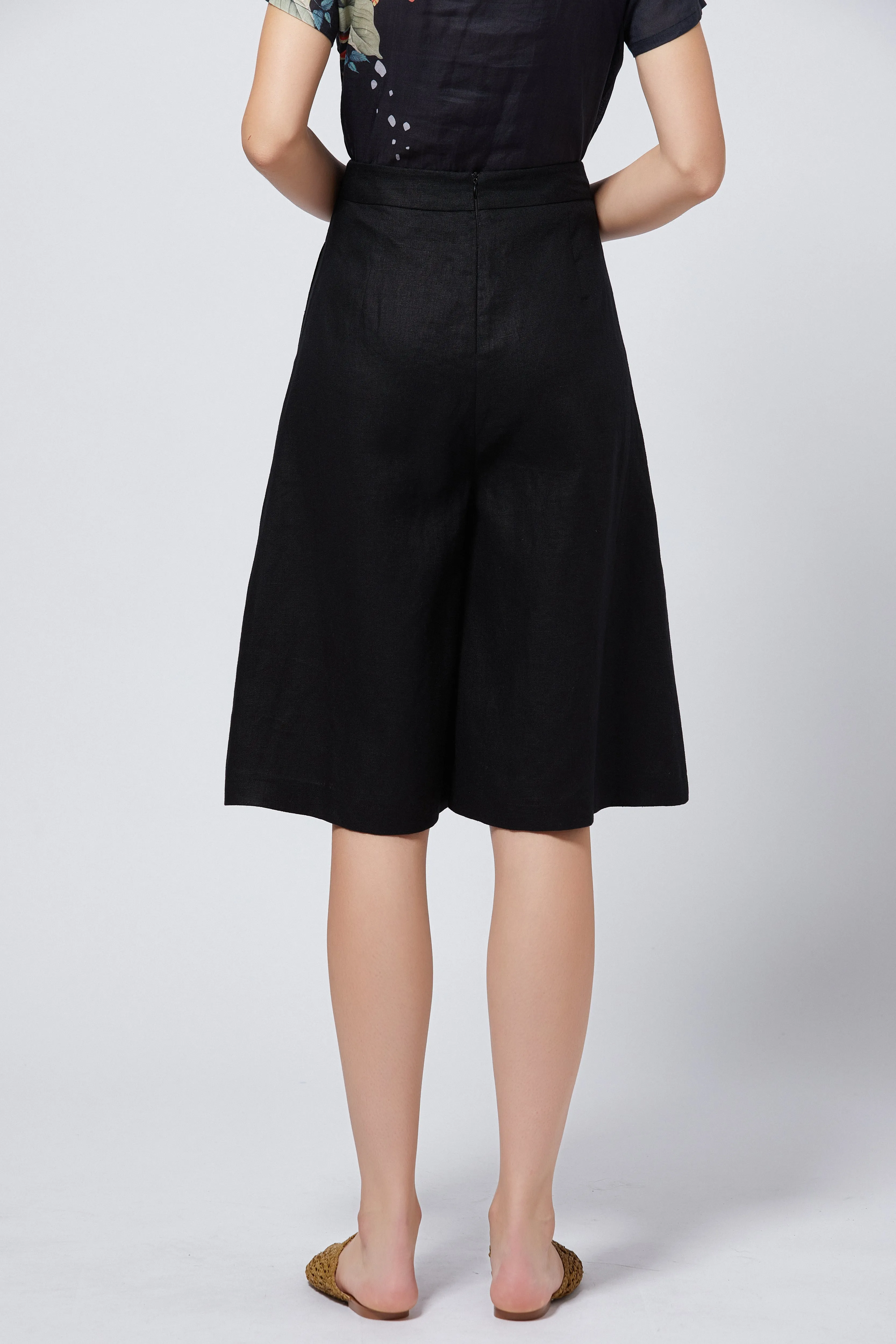 Black Beauty Wide leg Culottes
