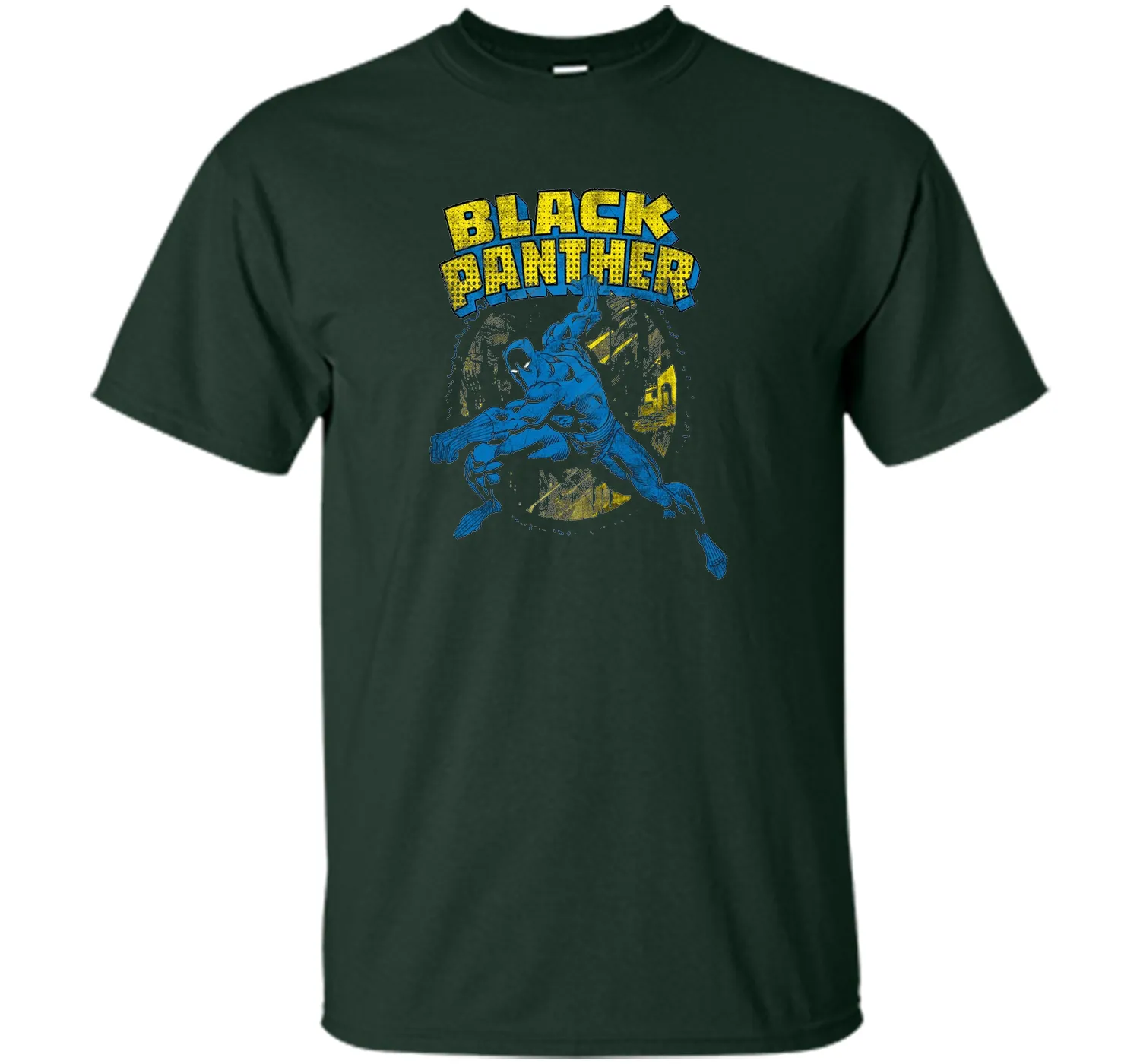 Black Panther Retro Graphic T-Shirt
