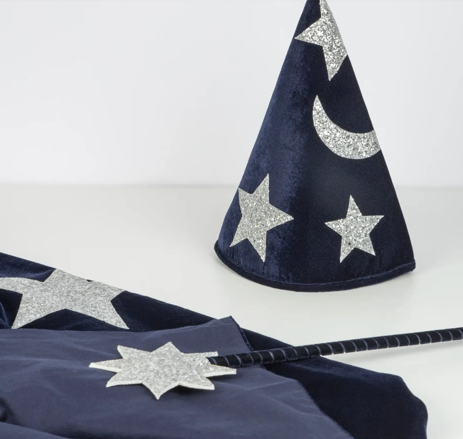 Blue Velvet Magical Wizard Costume
