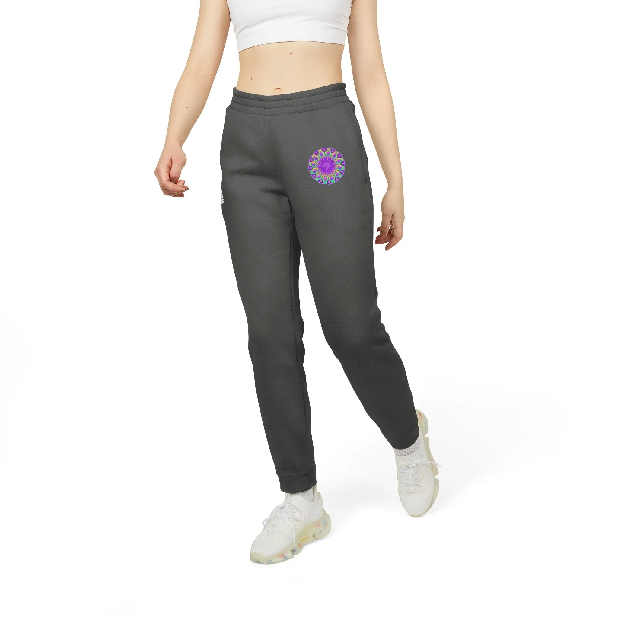 Blululi Purple Mandala Adidas Fleece Joggers
