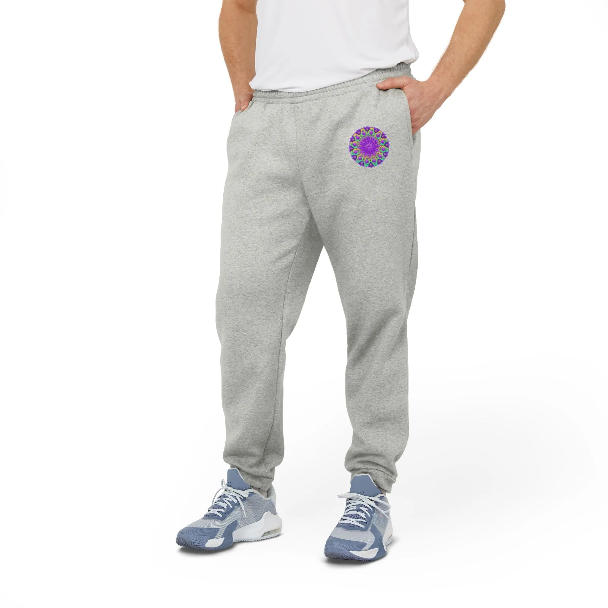 Blululi Purple Mandala Adidas Fleece Joggers