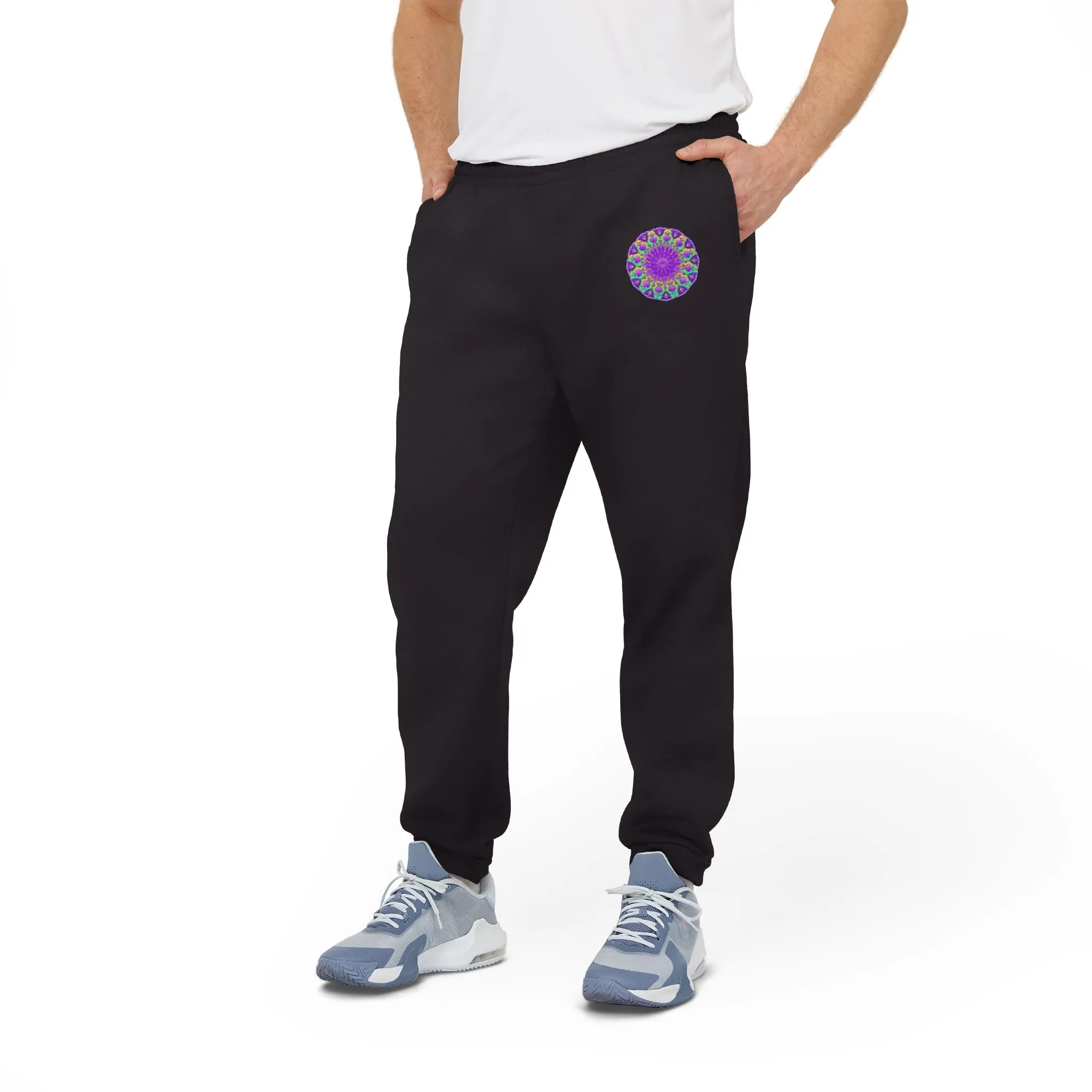 Blululi Purple Mandala Adidas Fleece Joggers