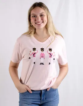 Blushing Dancing Nutcracker V-Neck T-Shirt