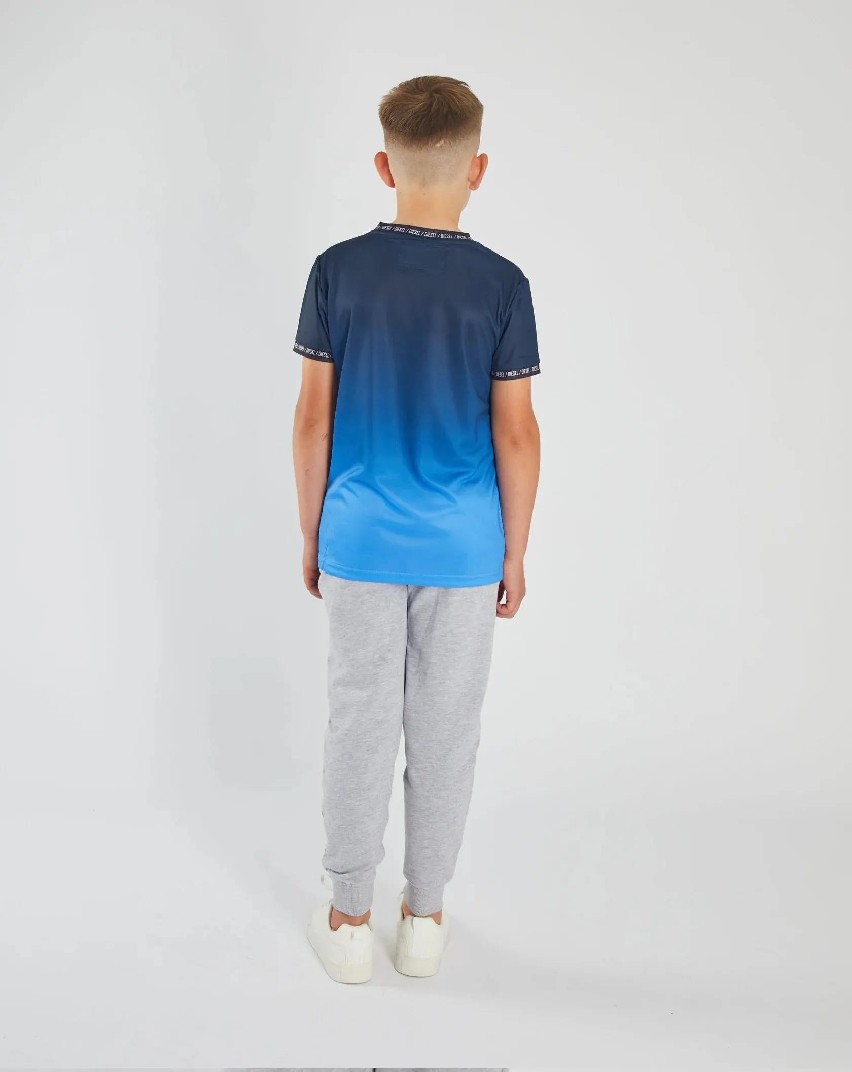 Boys Diesel Leroy Dip Dye T-Shirt - Navy/Blue