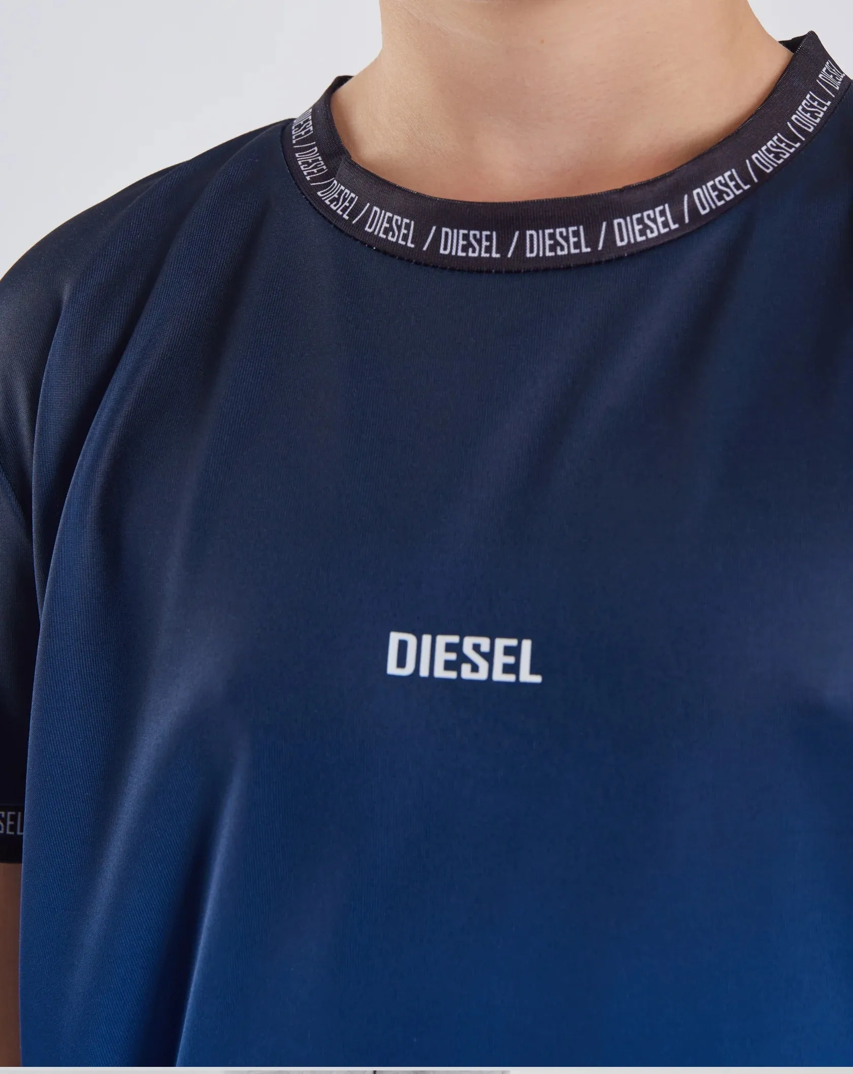 Boys Diesel Leroy Dip Dye T-Shirt - Navy/Blue