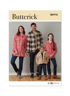 Butterick Pattern B6916 Children's, Teens' and Adults' Jacket