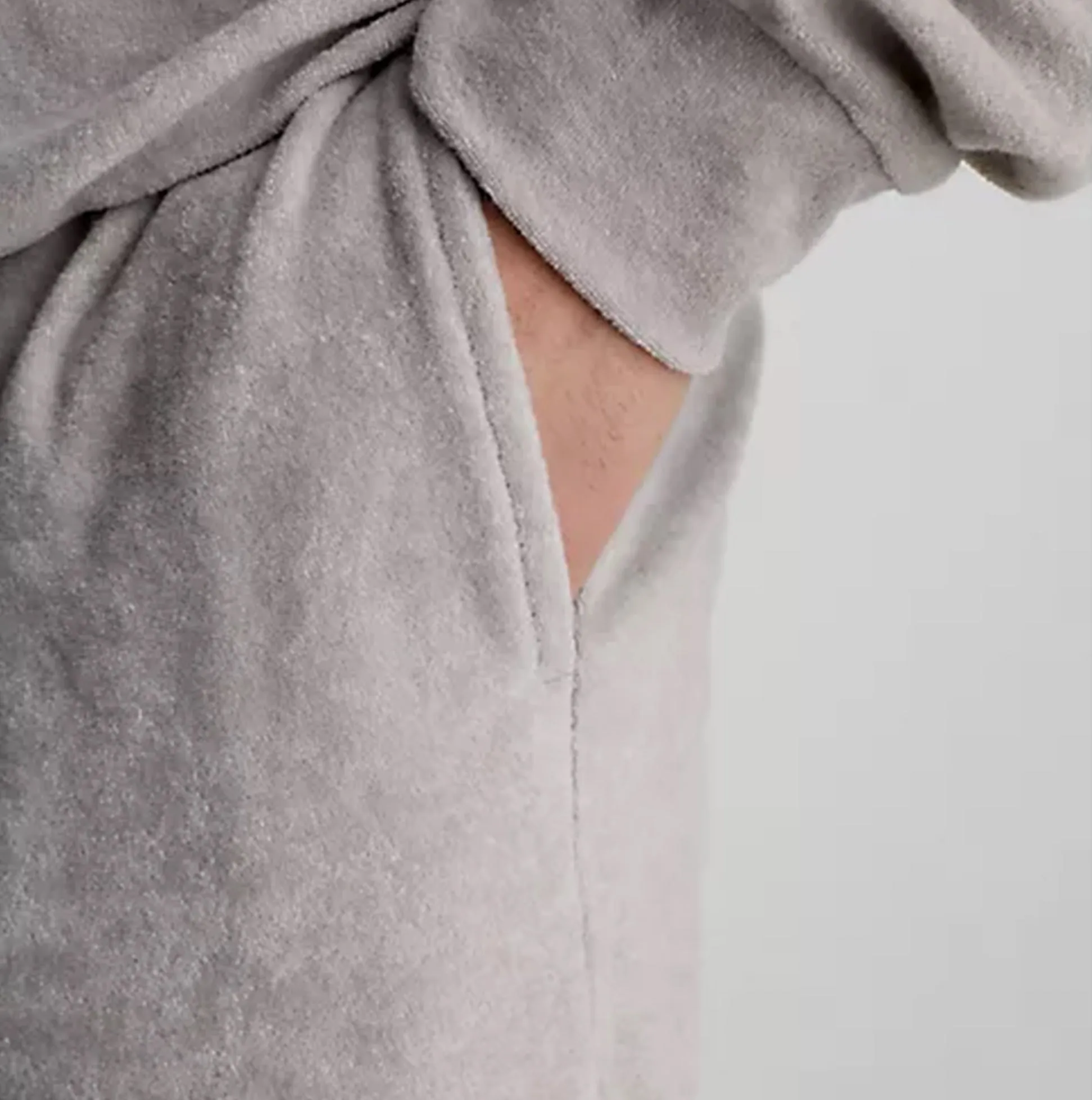 Calvin Klein SOFT TOWELLING Mens Lounge Joggers Grey