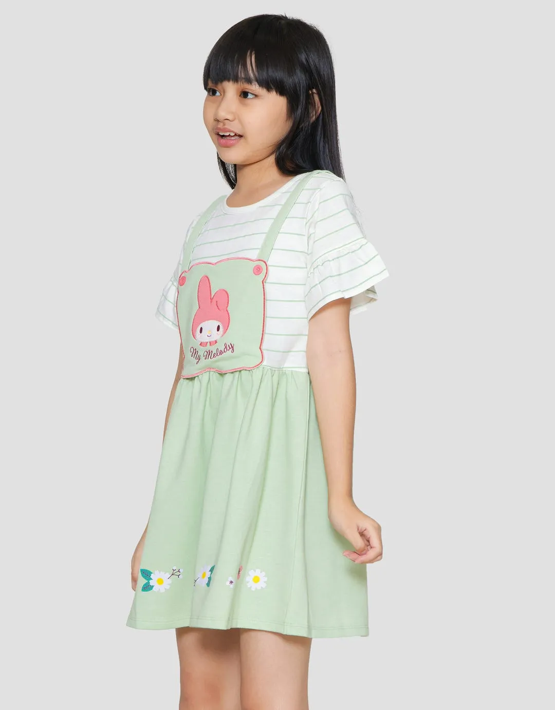 Character Overall My Melody Midi Dress Anak Perempuan