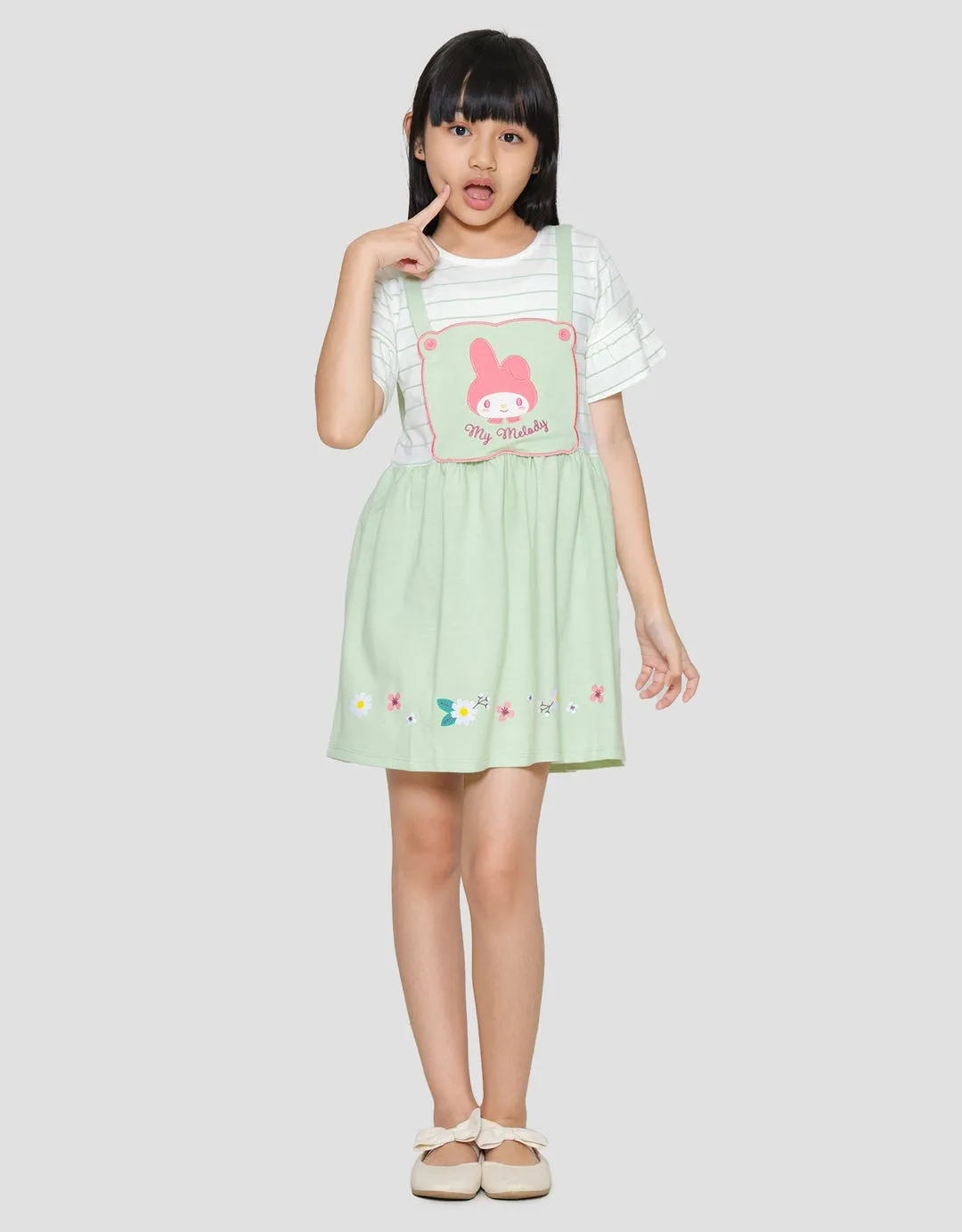 Character Overall My Melody Midi Dress Anak Perempuan
