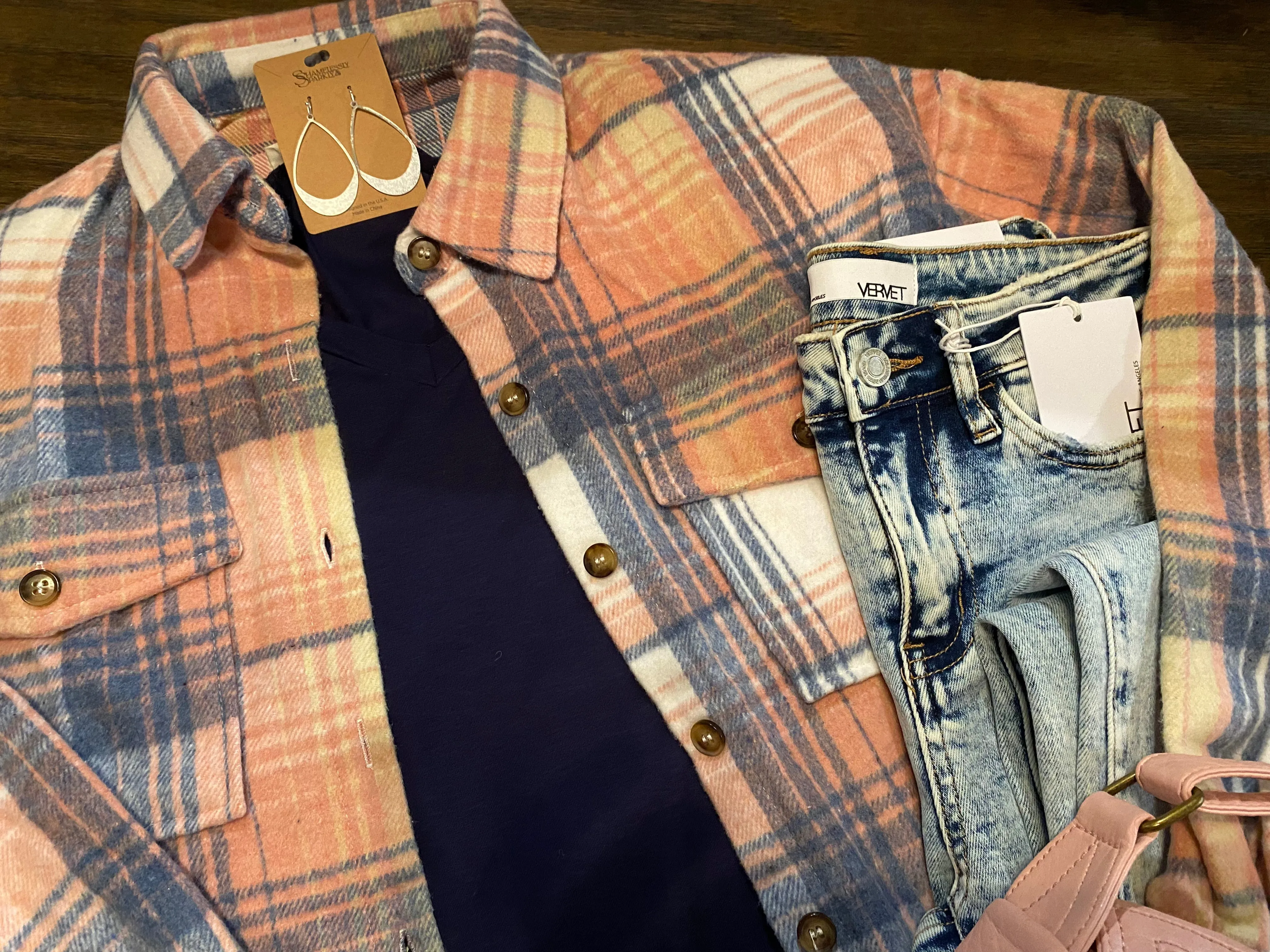 Cotton Candy Plaid Shacket