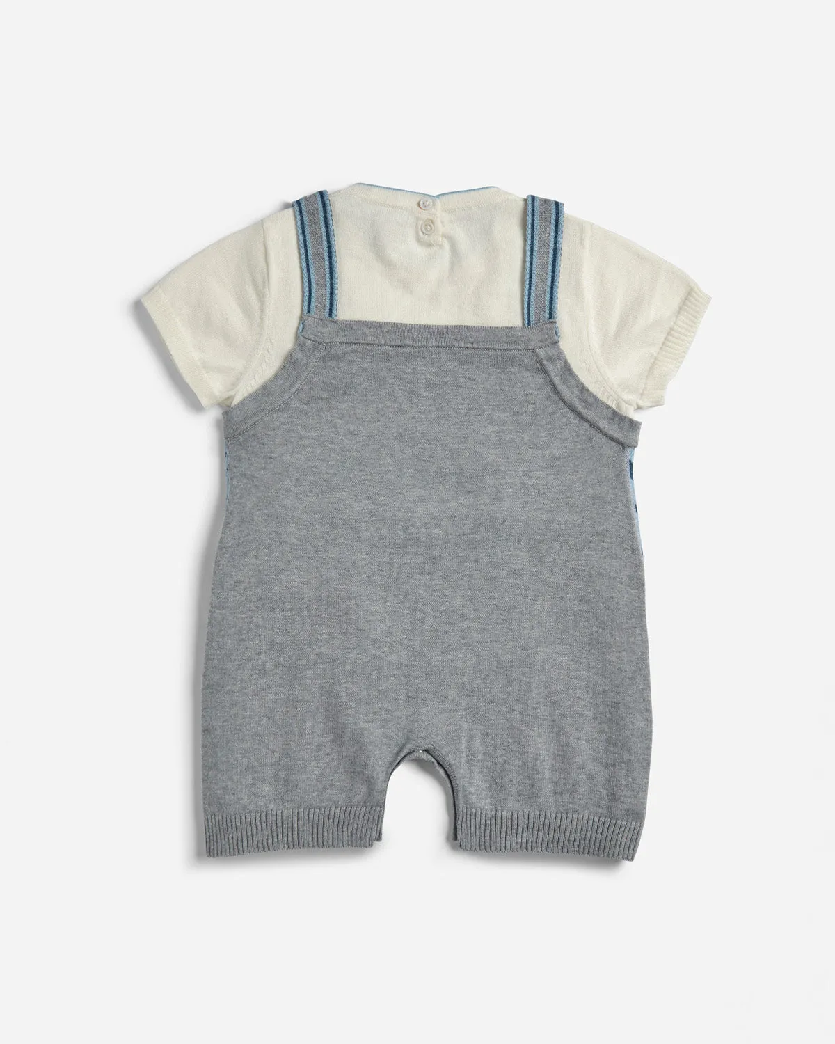 Cotton Shorty Overall Onesie