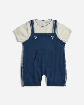 Cotton Shorty Overall Onesie