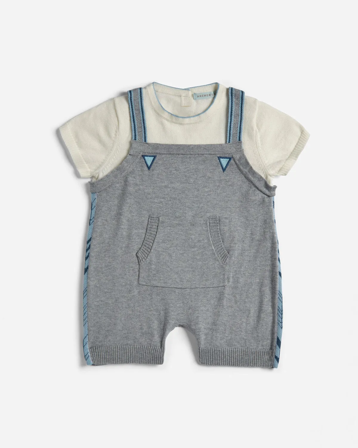 Cotton Shorty Overall Onesie