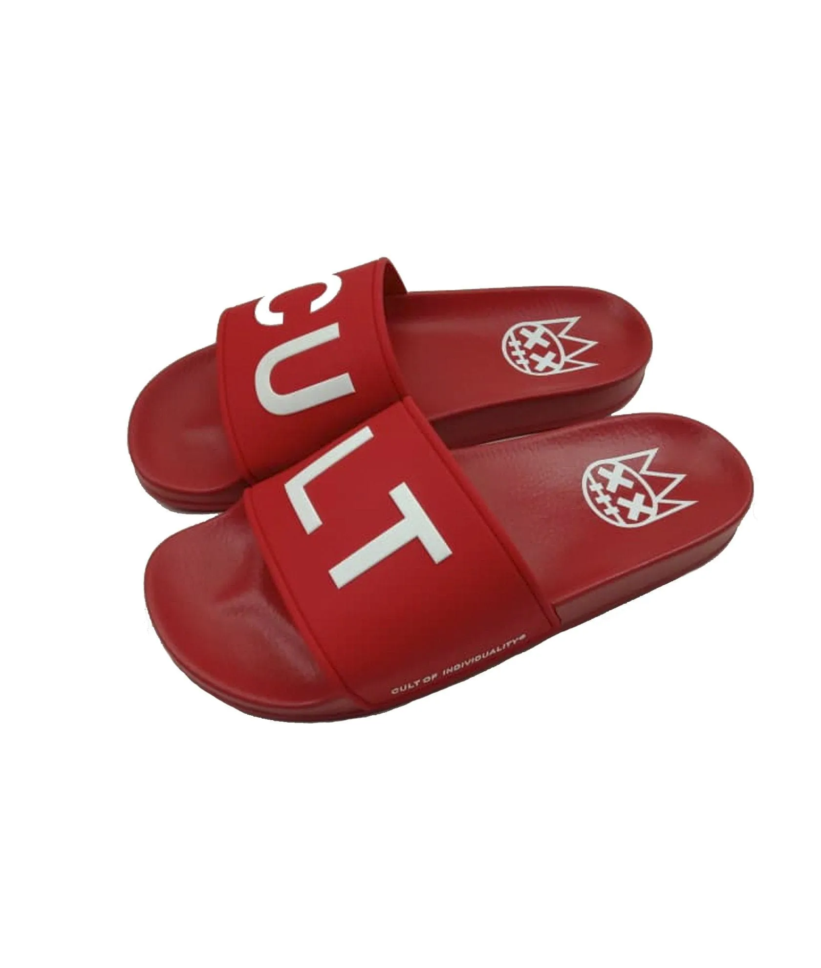 Cult Of Individuality - "Sandals" (Red) - Slip On Comfortable Rubber