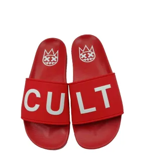 Cult Of Individuality - "Sandals" (Red) - Slip On Comfortable Rubber