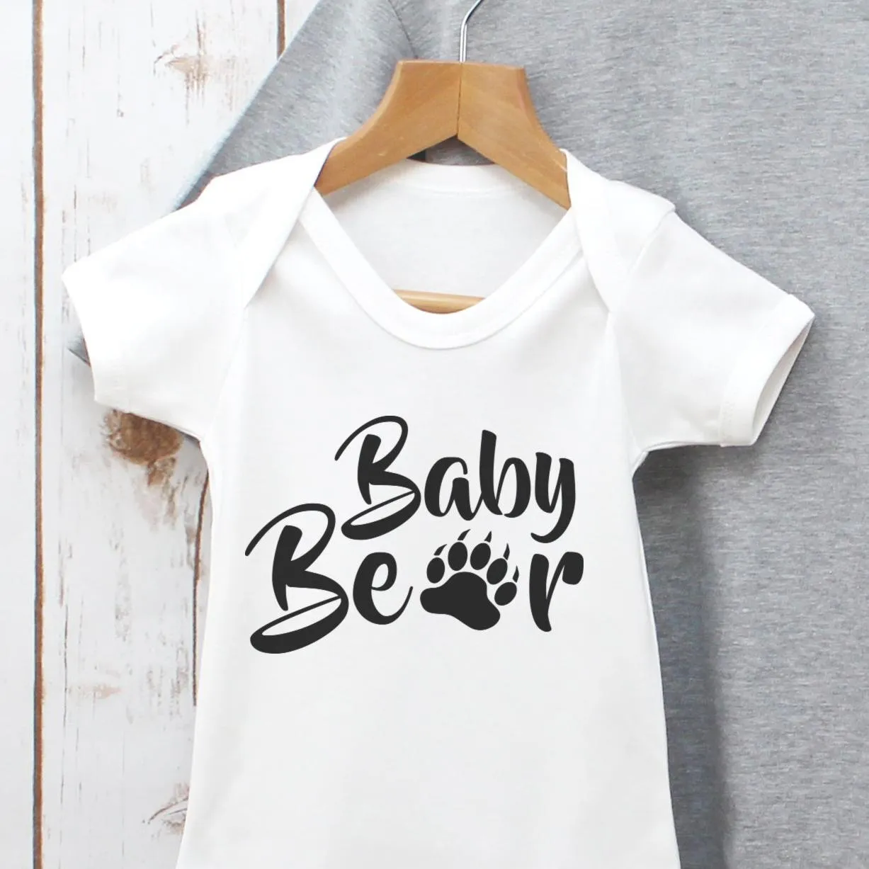 Daddy Bear and Baby Bear Matching T Shirt Set