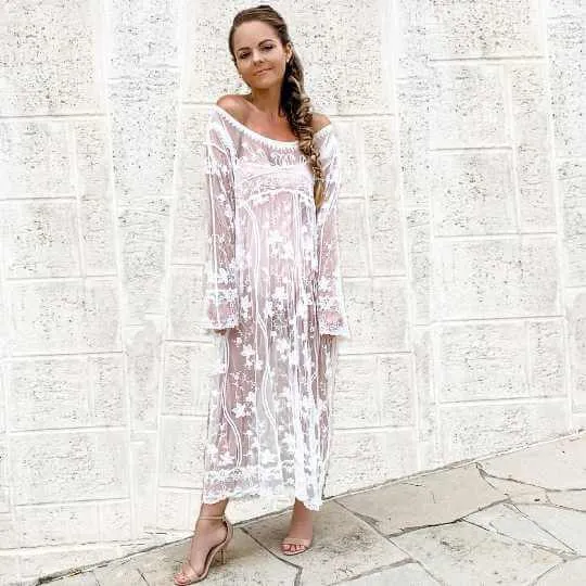 Debora White Lace Dress