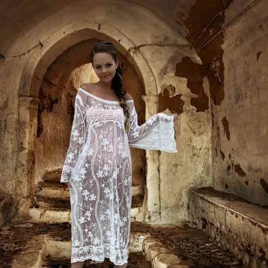 Debora White Lace Dress