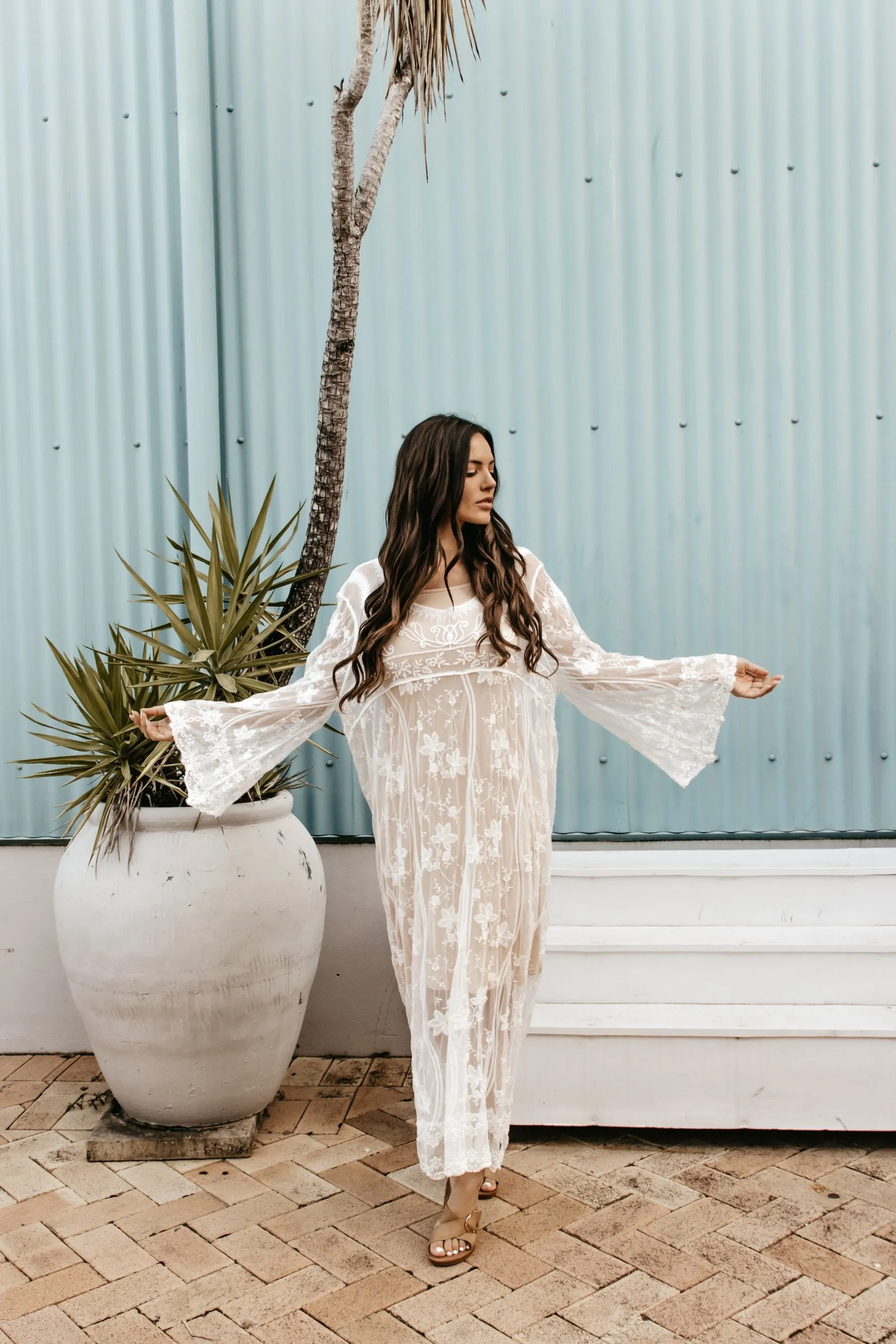 Debora White Lace Dress