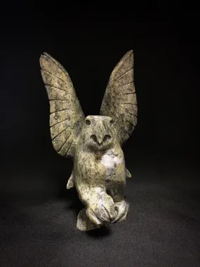 Eagle Inuit Carving, by Kakee Ningeosiaq, Cape Dorset