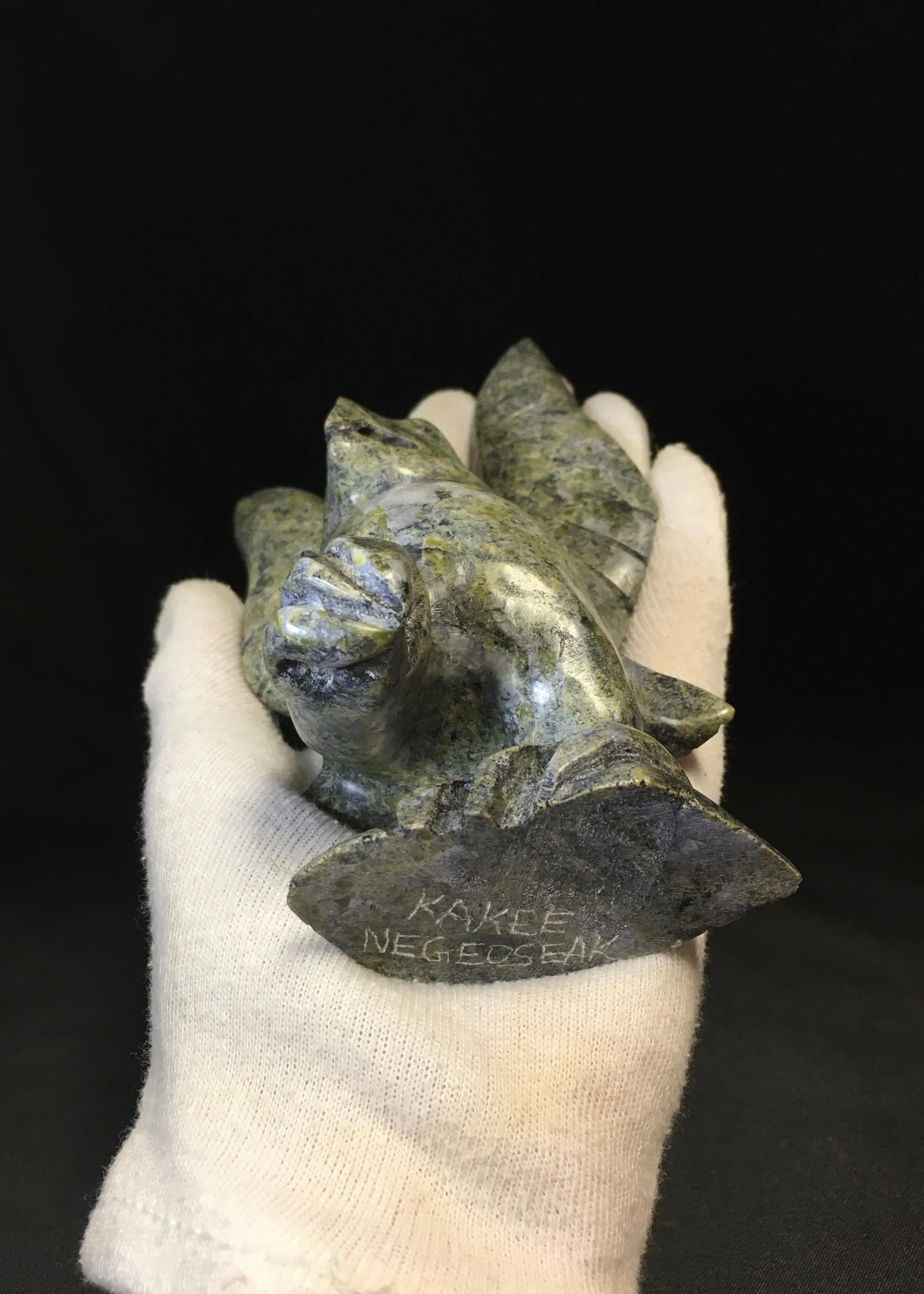 Eagle Inuit Carving, by Kakee Ningeosiaq, Cape Dorset